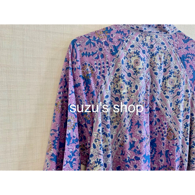 Ron Herman(ロンハーマン)のRonHerman dress SZ anokh ｲﾝﾄﾞ綿 レディースのワンピース(ロングワンピース/マキシワンピース)の商品写真