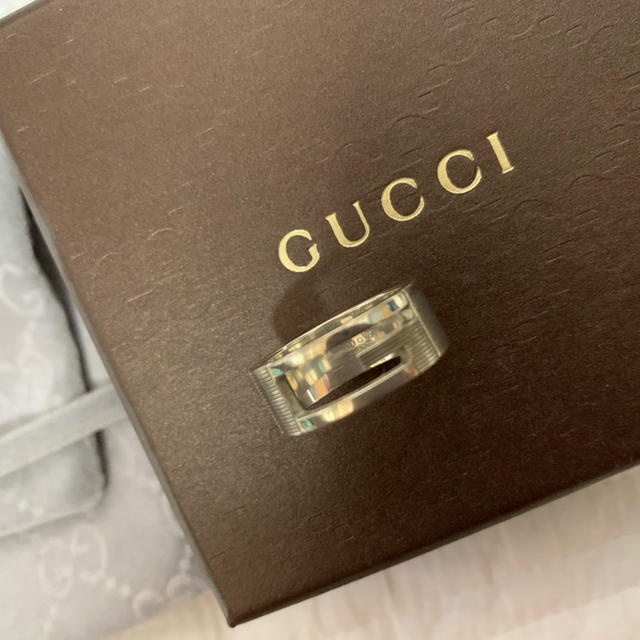 Gucci(グッチ)のGUCCI シルバーリング　指輪　15号 レディースのアクセサリー(リング(指輪))の商品写真