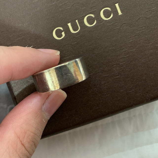 Gucci(グッチ)のGUCCI シルバーリング　指輪　15号 レディースのアクセサリー(リング(指輪))の商品写真