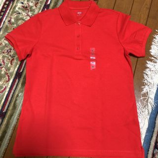 ユニクロ(UNIQLO)のUNIQLOポロシャツ Mサイズ　RED(ポロシャツ)