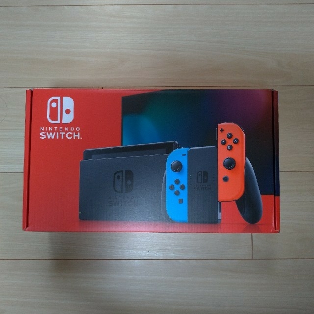 Nintendo Switch JOY-CON(L) ネオンブルー/(R) ネオ エンタメ/ホビーのゲームソフト/ゲーム機本体(家庭用ゲーム機本体)の商品写真