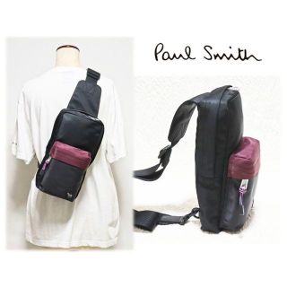 ポールスミス(Paul Smith)の新品【ポールスミス】ブロックゼブラ ボディバッグ ワンショルダーバッグ 黒(ボディーバッグ)