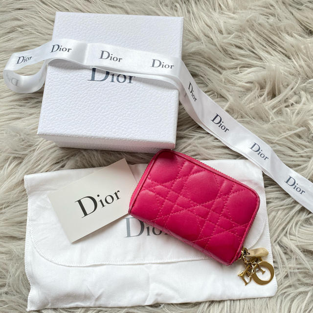 日本限定色 DIOR カードケース コインケース ストロベリーピンク-