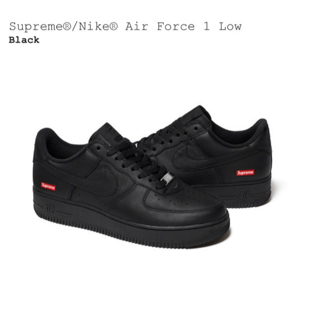 Supreme Nike Air Force 1 Low Black