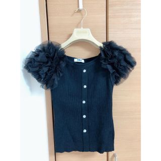 Bibiy tulle tops(カットソー(半袖/袖なし))