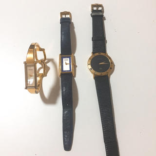 グッチ(Gucci)の時計3本 GUCCI 腕時計 未動作 まとめ売り 激安 値引き不可(腕時計)