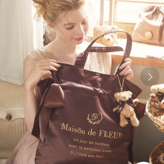 Maison de FLEUR♡ベアトートバッグ