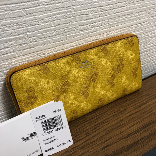 【新品未使用47300円】COACH コーチ スリム アコーディオン ウォレット長財布