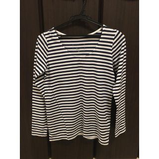 ローリーズファーム(LOWRYS FARM)の【美品】ローリーズファーム　ボーダーTシャツ(カットソー(長袖/七分))