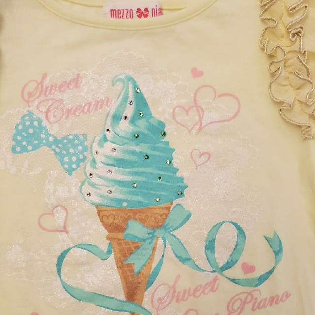 mezzo piano(メゾピアノ)のメゾピアノ　Tシャツ　110 キッズ/ベビー/マタニティのキッズ服女の子用(90cm~)(Tシャツ/カットソー)の商品写真