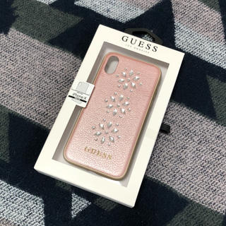 ゲス(GUESS)のiPhoneX ケース カバー GUESS ピンク(iPhoneケース)
