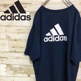 アディダス(adidas)のアディダス(adidas)☆バックプリント ビッグロゴ Tシャツ ネイビー(Tシャツ/カットソー(半袖/袖なし))