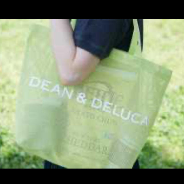 DEAN & DELUCA(ディーンアンドデルーカ)のDEAN&DELUCA メッシュ ライムグリーン Lサイズ 2019 レディースのバッグ(トートバッグ)の商品写真