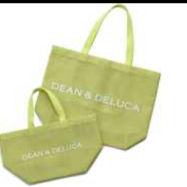 DEAN & DELUCA(ディーンアンドデルーカ)のDEAN&DELUCA メッシュ ライムグリーン Lサイズ 2019 レディースのバッグ(トートバッグ)の商品写真
