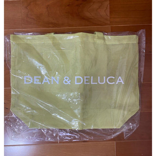 DEAN & DELUCA(ディーンアンドデルーカ)のDEAN&DELUCA メッシュ ライムグリーン Lサイズ 2019 レディースのバッグ(トートバッグ)の商品写真