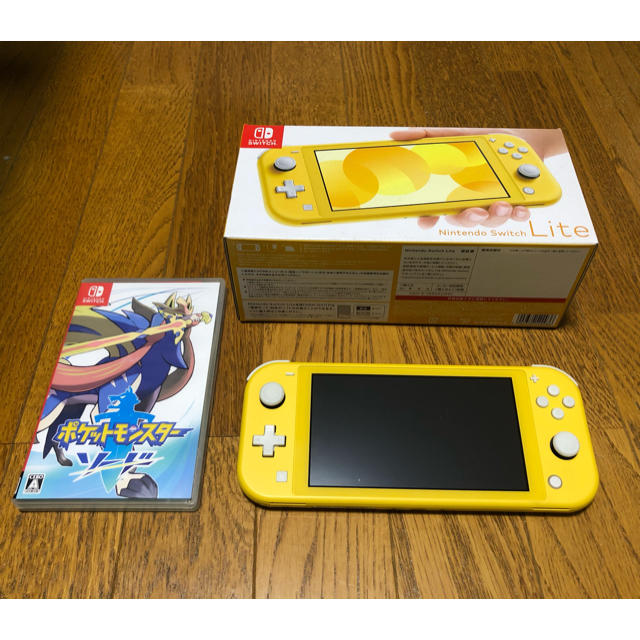 ゲームソフトゲーム機本体Nintendo Switch Lite イエロー＋ポケットモンスター　ソード