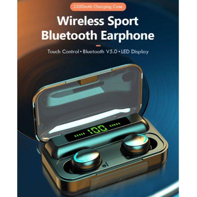 BluetoothイヤホンiOSアンドロイド対応(ホワイト) スマホ/家電/カメラのオーディオ機器(ヘッドフォン/イヤフォン)の商品写真