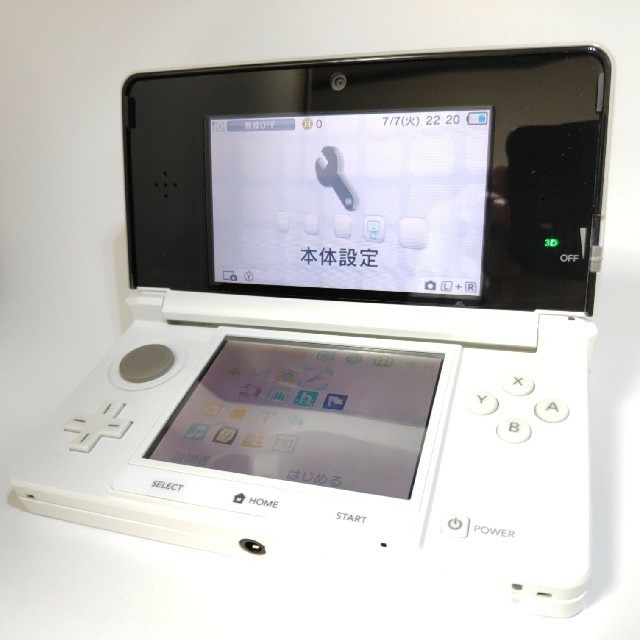 Luma CFW導入済 3DS互換機本体 白 3DSソフト動作可能 ソフト付き | フリマアプリ ラクマ