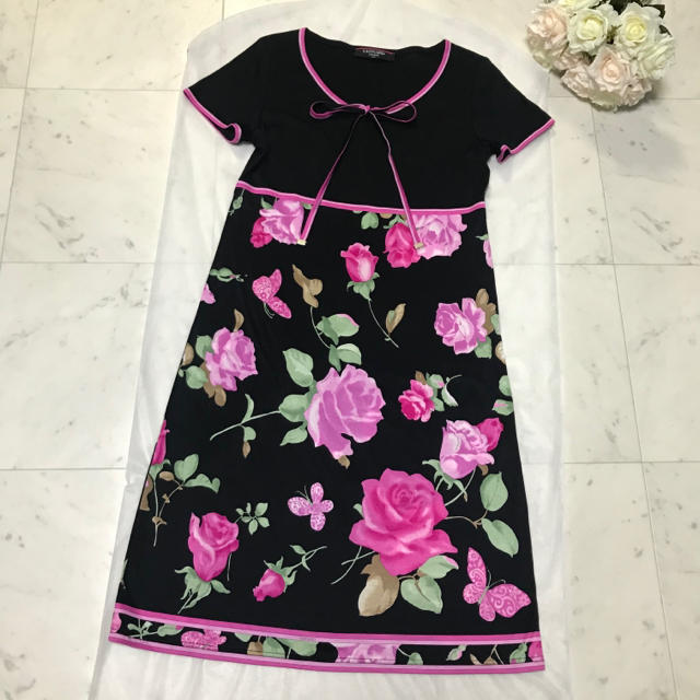 【超安い】ワンピース美品】LEONARD 花柄 ワンピース L - poprostuposadz.pl