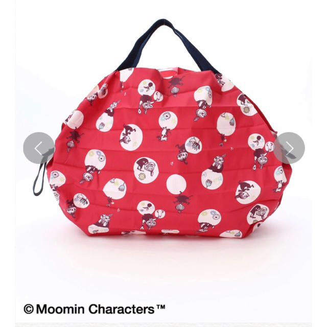 Moomin×Afternoon Tea/ShupattoコンパクトバッグS 赤エコバッグ