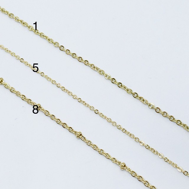 TODAYFUL(トゥデイフル)の18kgf ゴールド ネックレス チェーン チョーカー 刻印有　飾りあずき レディースのアクセサリー(ネックレス)の商品写真