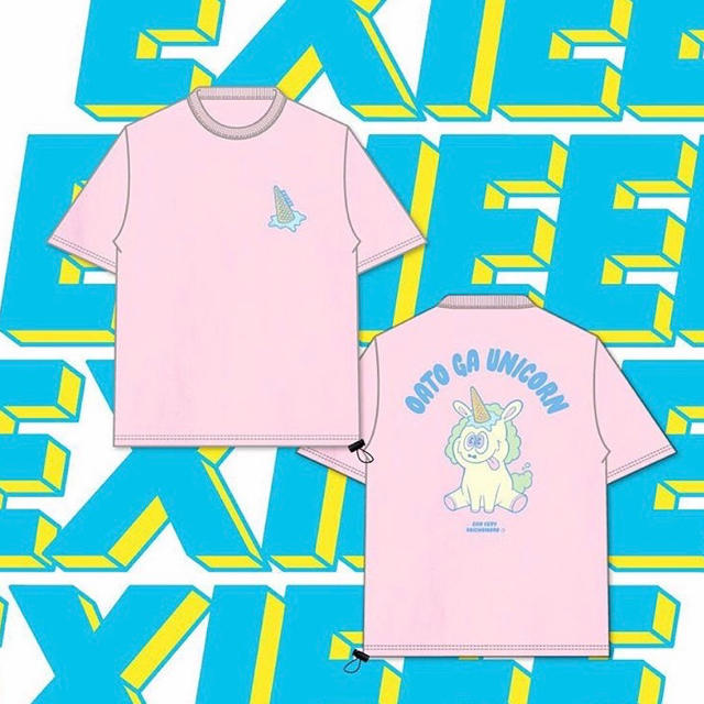 EXIEEE ユニコーン5分袖スーパーBIGTシャツ 1