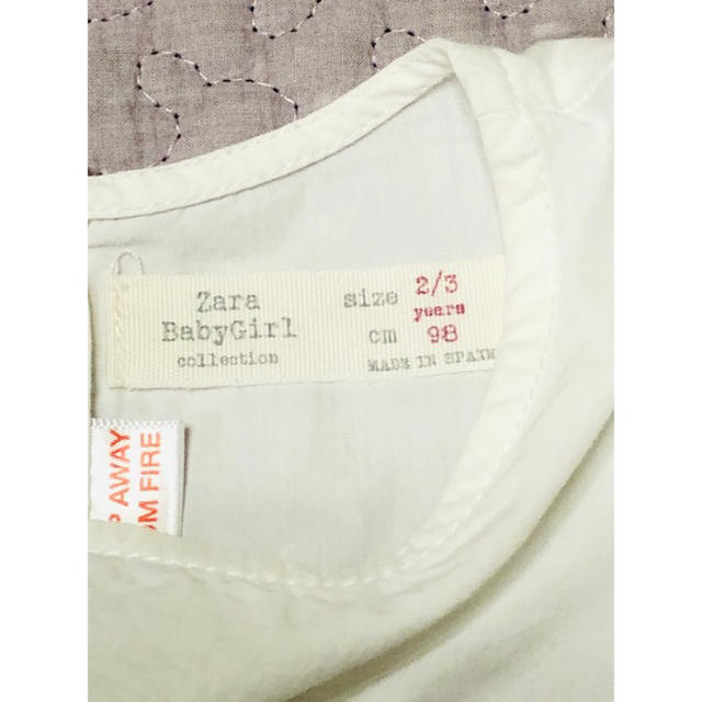 ZARA KIDS(ザラキッズ)のZARA baby  ザラベビー　ワンピース　女の子　2-3years  98 キッズ/ベビー/マタニティのキッズ服女の子用(90cm~)(ワンピース)の商品写真