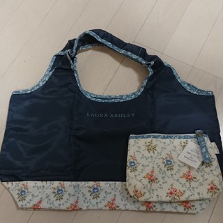 ローラアシュレイ(LAURA ASHLEY)の新品☆ローラアシュレイ エコバッグ マイバッグ Mサイズ(エコバッグ)