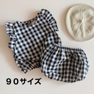 ギンガムチェックセットアップ⭐︎フリル⭐︎パンツ⭐︎ 海外こども服　韓国子供服(その他)