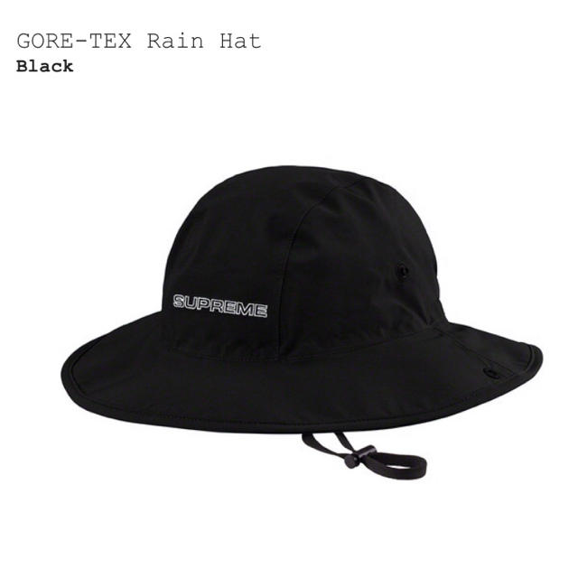 Supreme(シュプリーム)のSupreme GORE-TEX Rain Hat 黒　国内正規品　新品　未使用 メンズの帽子(ハット)の商品写真