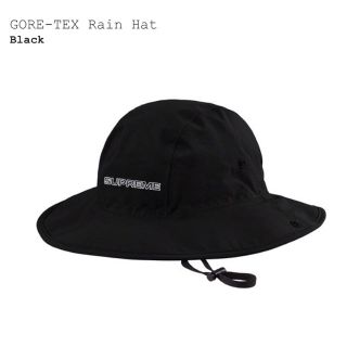 シュプリーム(Supreme)のSupreme GORE-TEX Rain Hat 黒　国内正規品　新品　未使用(ハット)