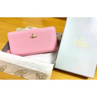 ヴィヴィアンウエストウッド(Vivienne Westwood)の【新品未使用】Vivienne Westwood  長財布 レザー 淡ピンク(財布)