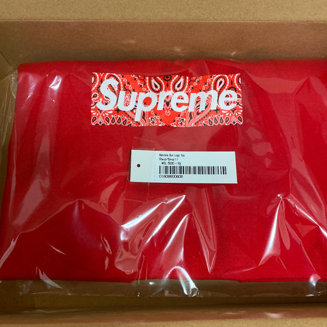 Tシャツ/カットソー(半袖/袖なし)supreme bandana box logo tee Sサイズ