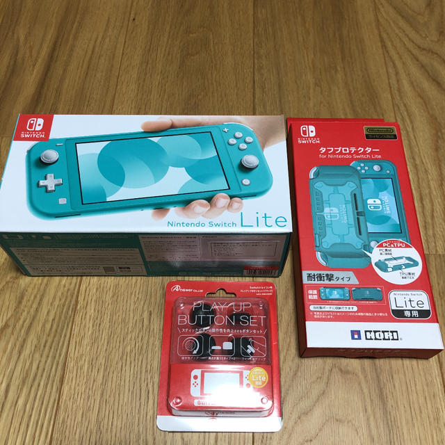 ニンテンドースイッチライト(ターコイズ)セット　美品