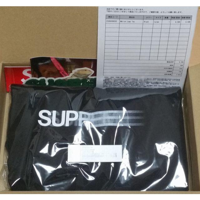 Supreme(シュプリーム)のSupreme Motion Logo Tee Black Large メンズのトップス(Tシャツ/カットソー(半袖/袖なし))の商品写真