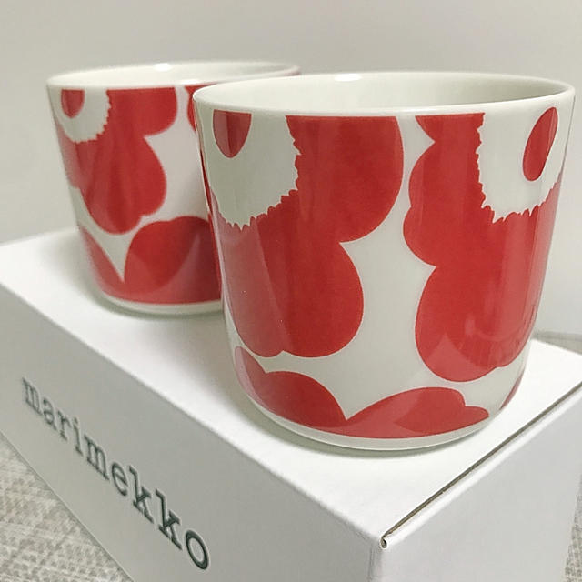 [新品•箱付き] marimekko(マリメッコ) カップ ペア2点セット