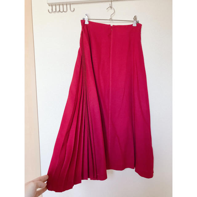 INED(イネド)のフレアスカート サイドプリーツ レディースのスカート(ロングスカート)の商品写真