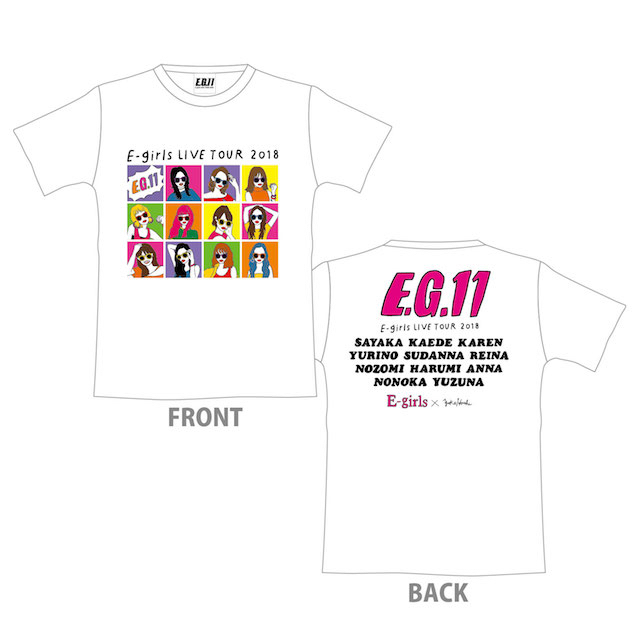 E Girls E Girls ライブ キャラクターtシャツの通販 By Hooooon イーガールズならラクマ