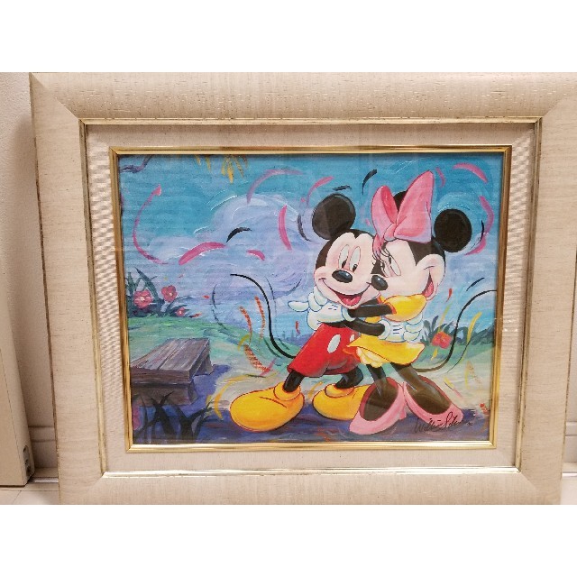 Disney(ディズニー)の本物 ディズニー絵画 ミッキー&ミニー「Give Me Some Sugar」 エンタメ/ホビーの美術品/アンティーク(絵画/タペストリー)の商品写真