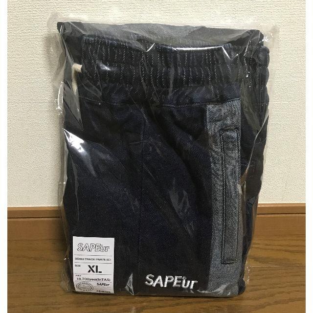 【新品未開封】SAPEur サプール デニム トラックパンツ XL  メンズのパンツ(ワークパンツ/カーゴパンツ)の商品写真