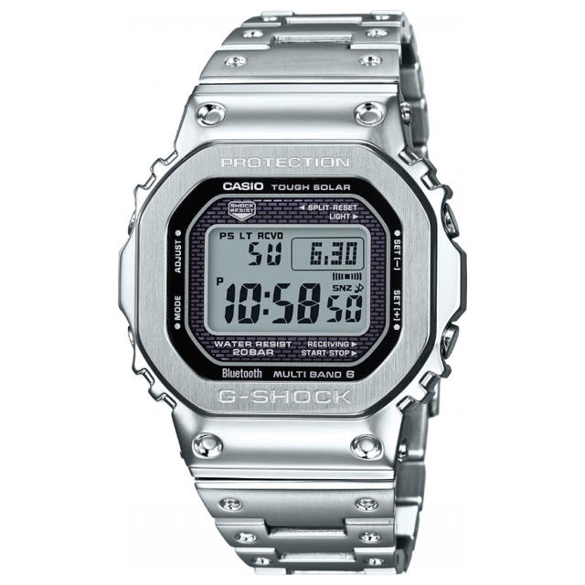 【新品未使用】カシオ Gショック フルメタル シルバー腕時計(デジタル)