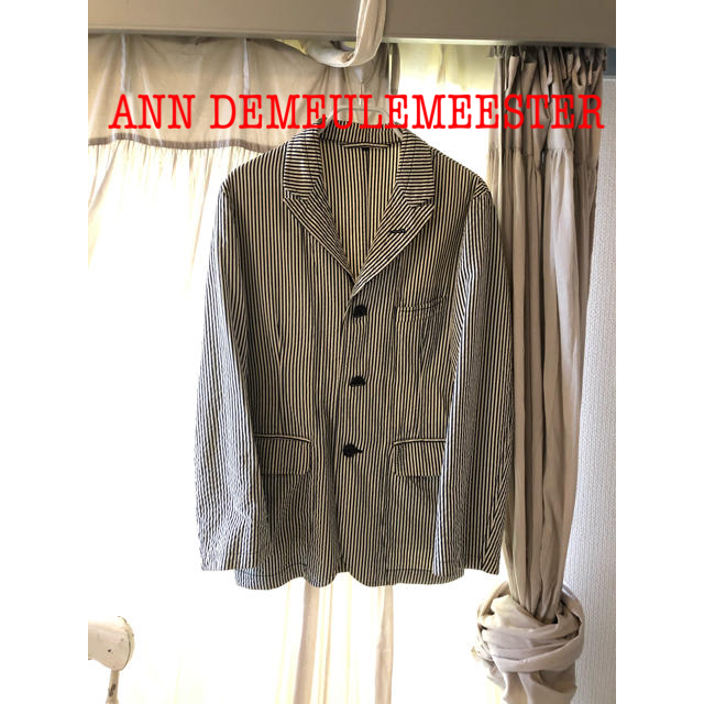 Ann Demeulemeester(アンドゥムルメステール)の激レア　アンドゥムルメステールストライプジャケット メンズのジャケット/アウター(テーラードジャケット)の商品写真