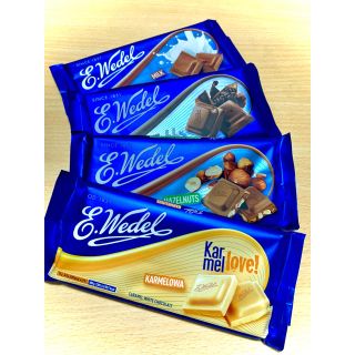 チョコレート(chocolate)の数量限定 E.Wedel ウェデル 高級チョコレート 4枚(菓子/デザート)