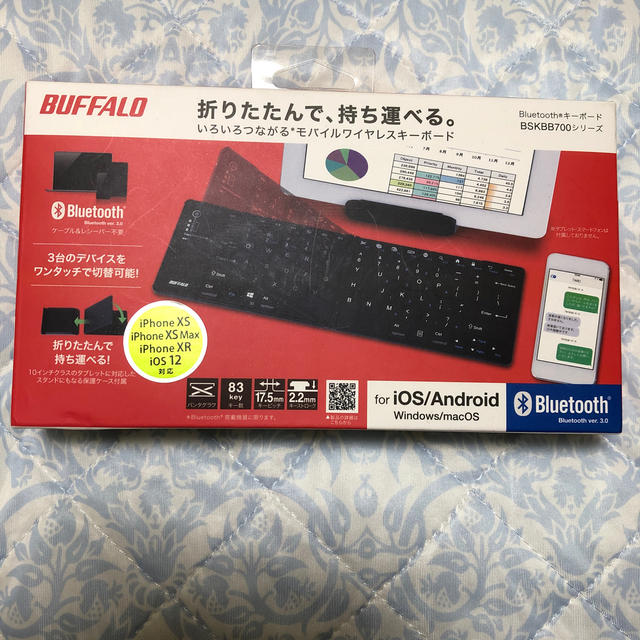 Buffalo(バッファロー)の【大SALE】【BUFFALOキーボード】【Bluetooth®︎3.0対応】 スマホ/家電/カメラのPC/タブレット(PC周辺機器)の商品写真