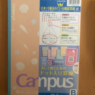 コクヨ(コクヨ)の新品　コクヨ　B5 campus 5冊セットノート(ノート/メモ帳/ふせん)