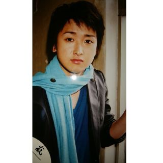 アラシ(嵐)の嵐　大野智　公式写真　ブルーマフラー3　ピース！(アイドルグッズ)