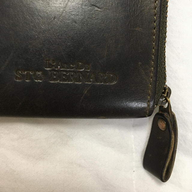   　ココマイスター　ナポレオンカーフ L字ファスナー　財布　オリーブグリーン メンズのファッション小物(折り財布)の商品写真