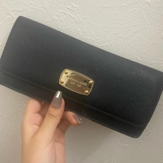 マイケルコース(Michael Kors)のマイケルコース　長財布　ブラック(長財布)