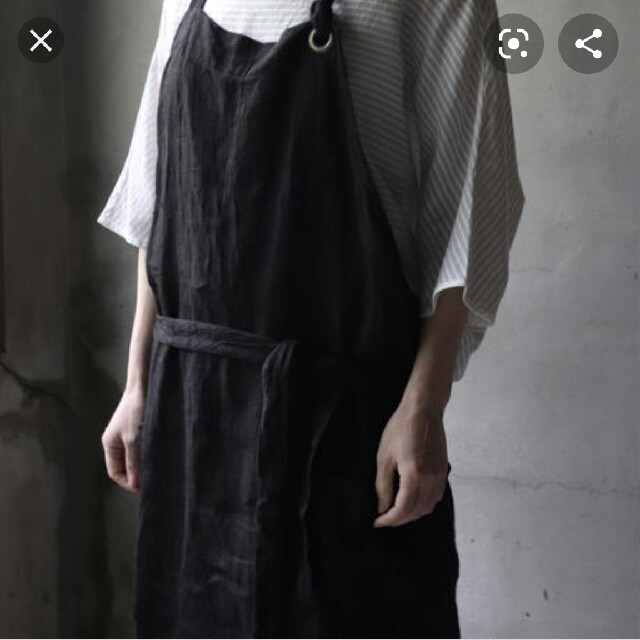 cavane キャヴァネ / Euro work apron 黒  インテリア/住まい/日用品のキッチン/食器(その他)の商品写真