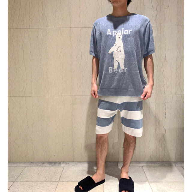 新品☆ジェラートピケ HOMME スムーズィープルオーバー シロクマフェア M